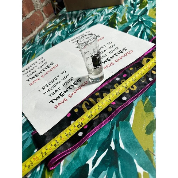 30th Birthday Shot Glass & stickers - Picture 3 of 5